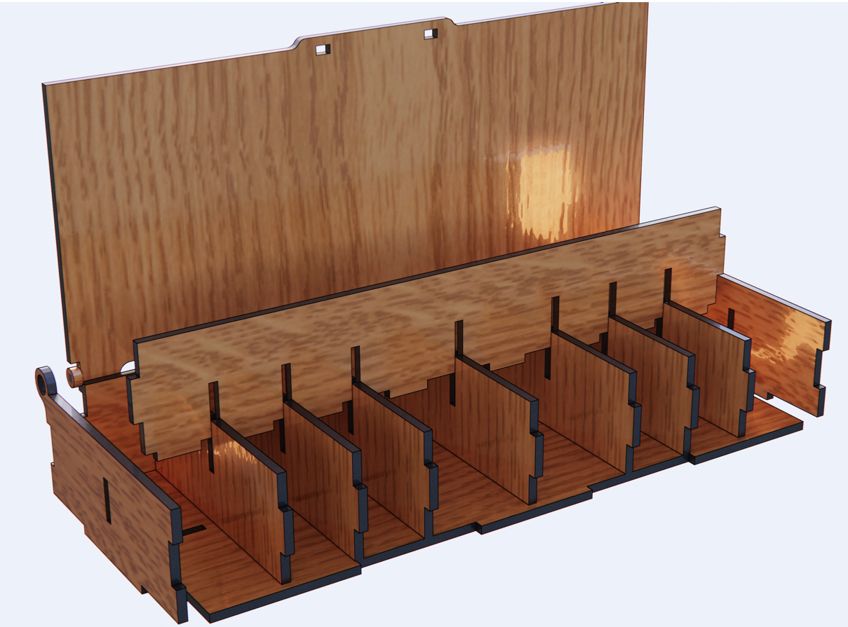 caja con divisiones