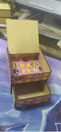 caja de dos compartimentos