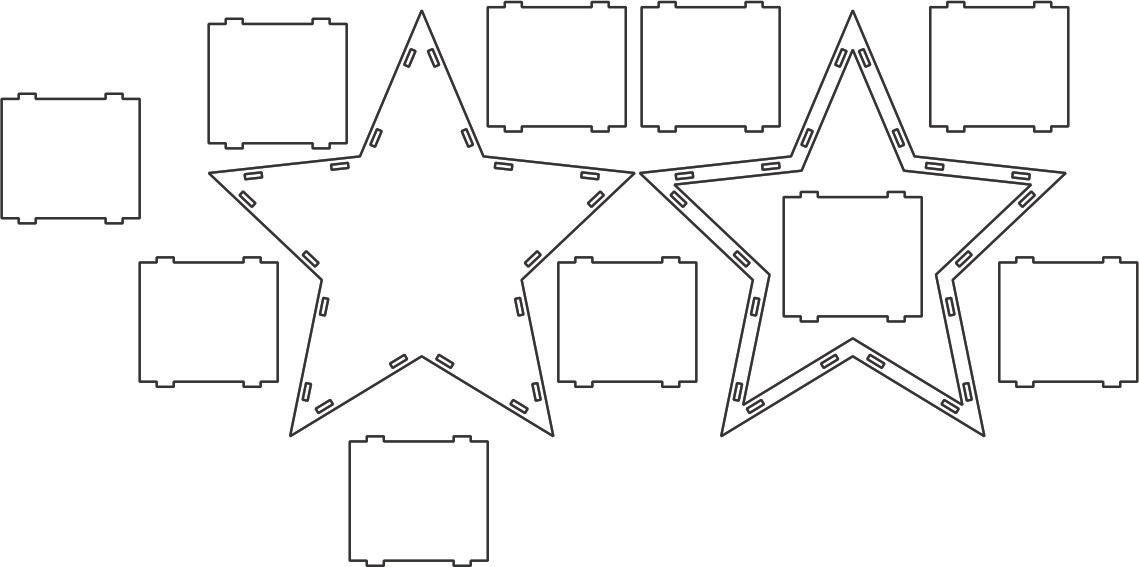 caja de estrella