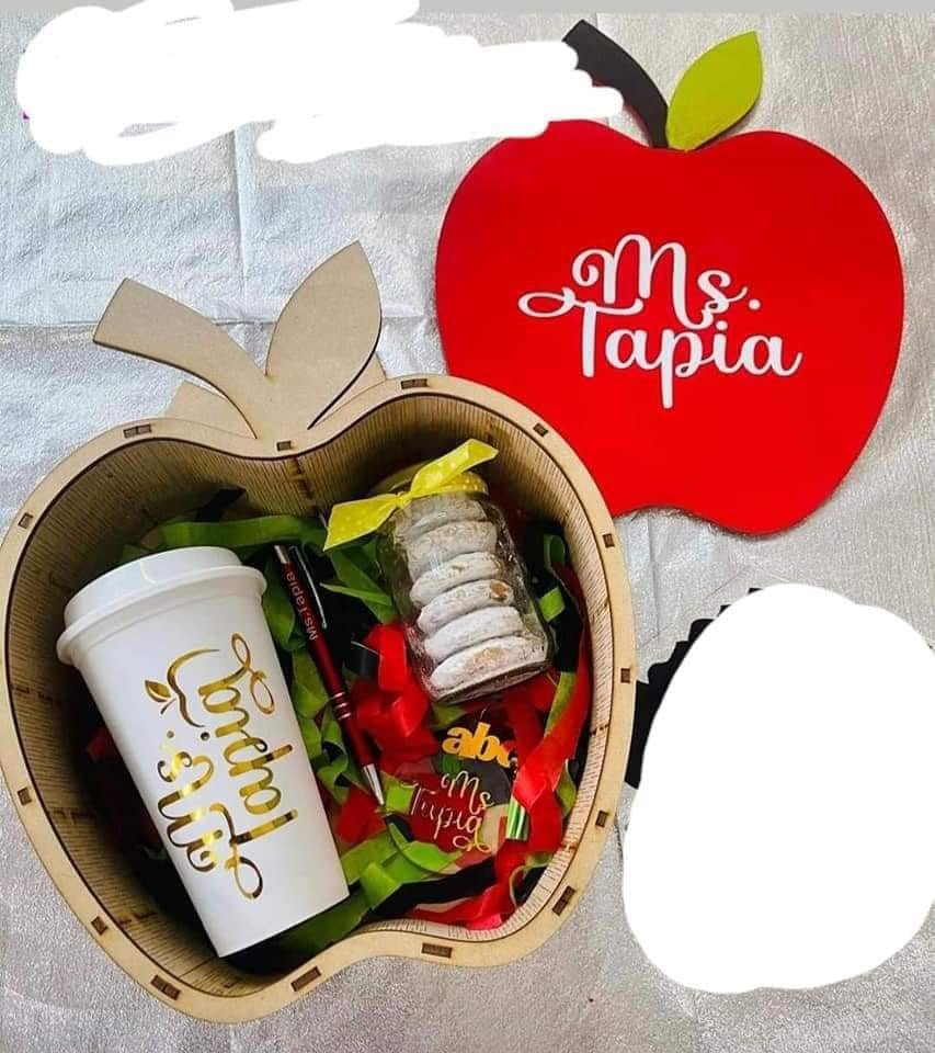 caja de manzana