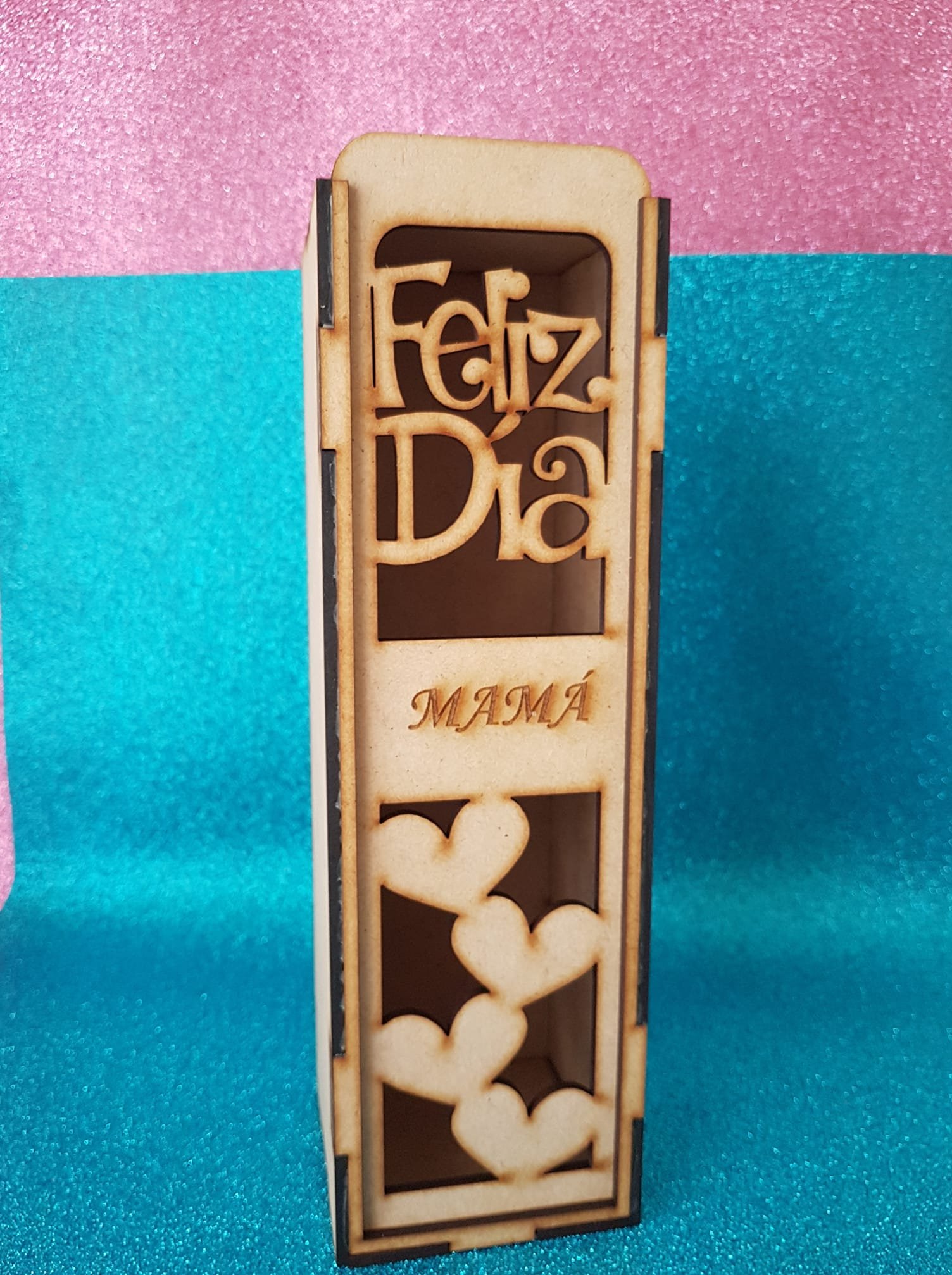 caja de vino mamá