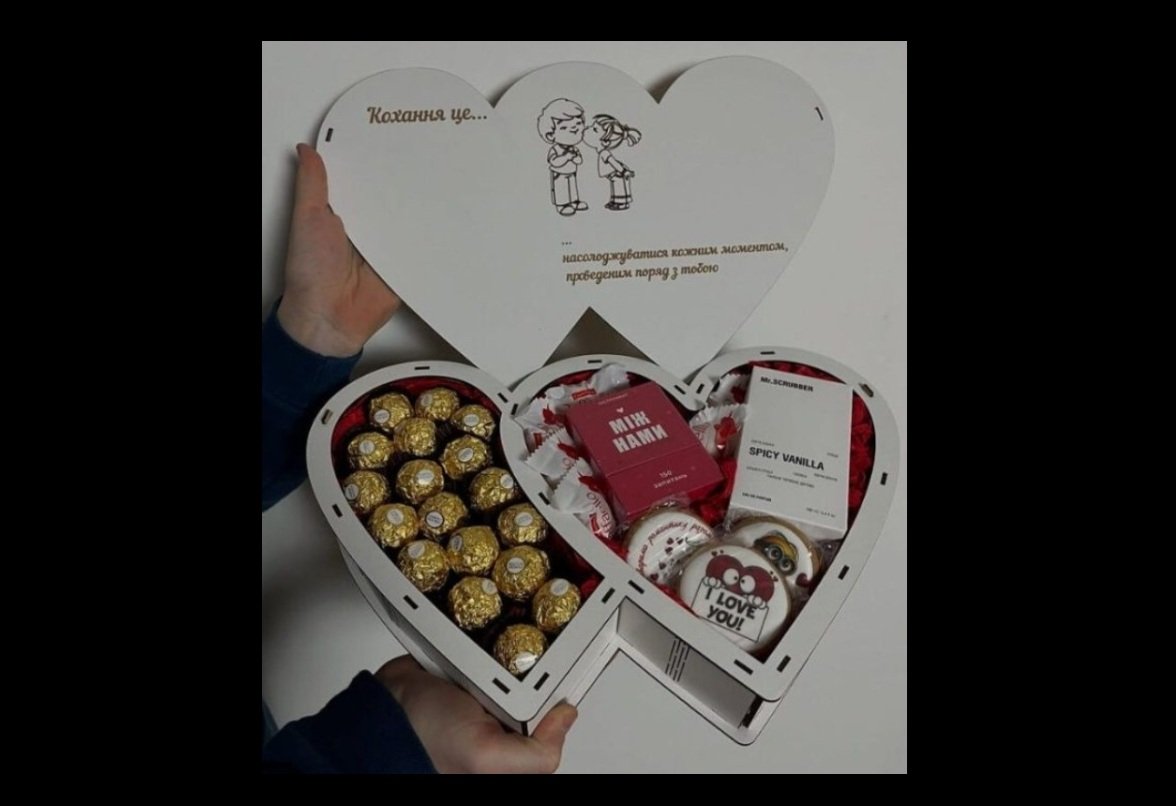 caja dos corazones