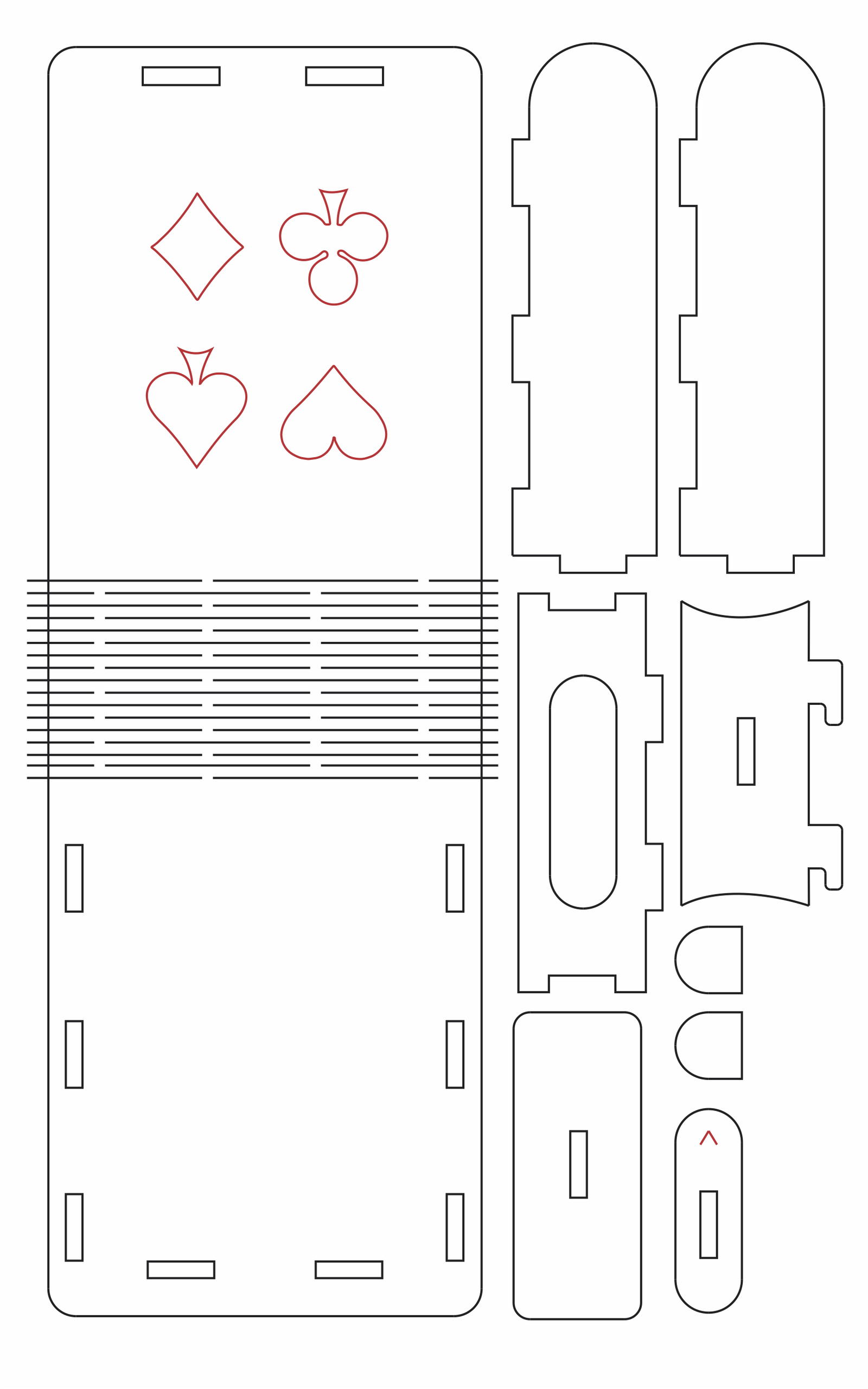 caja para naipes