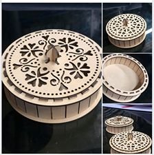 caja redonda calada