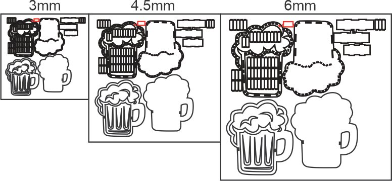cajas de tarros de cerveza