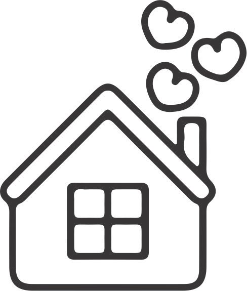 casa con chimenea