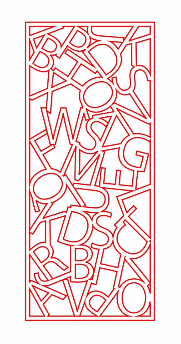celosía letras