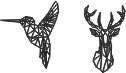 colibrí y alce