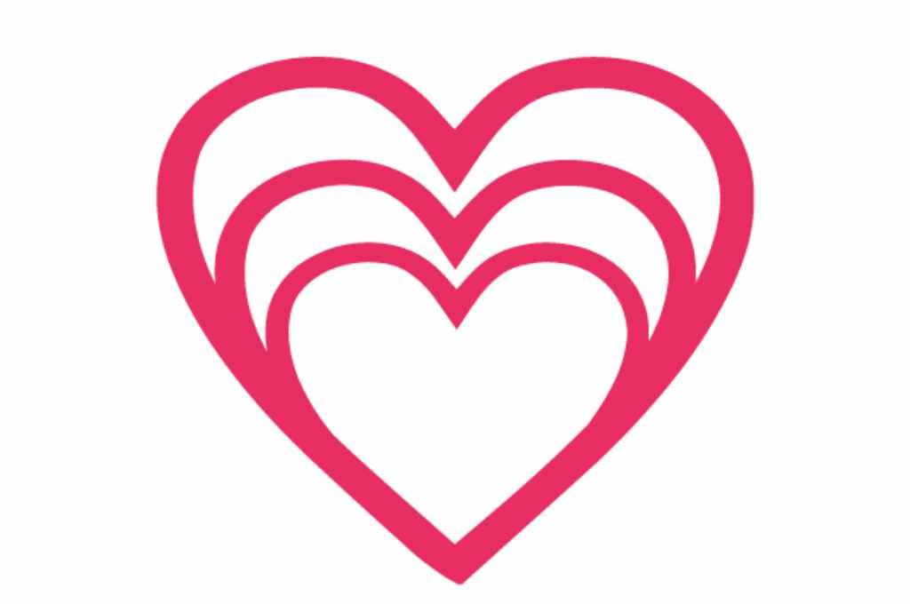 corazones anidados
