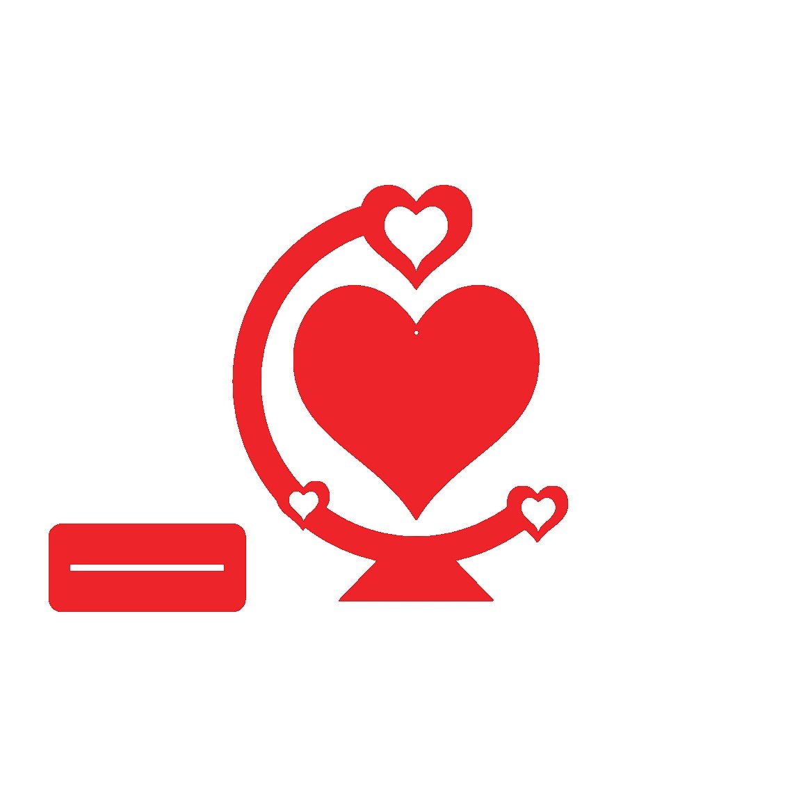 corazón colgado