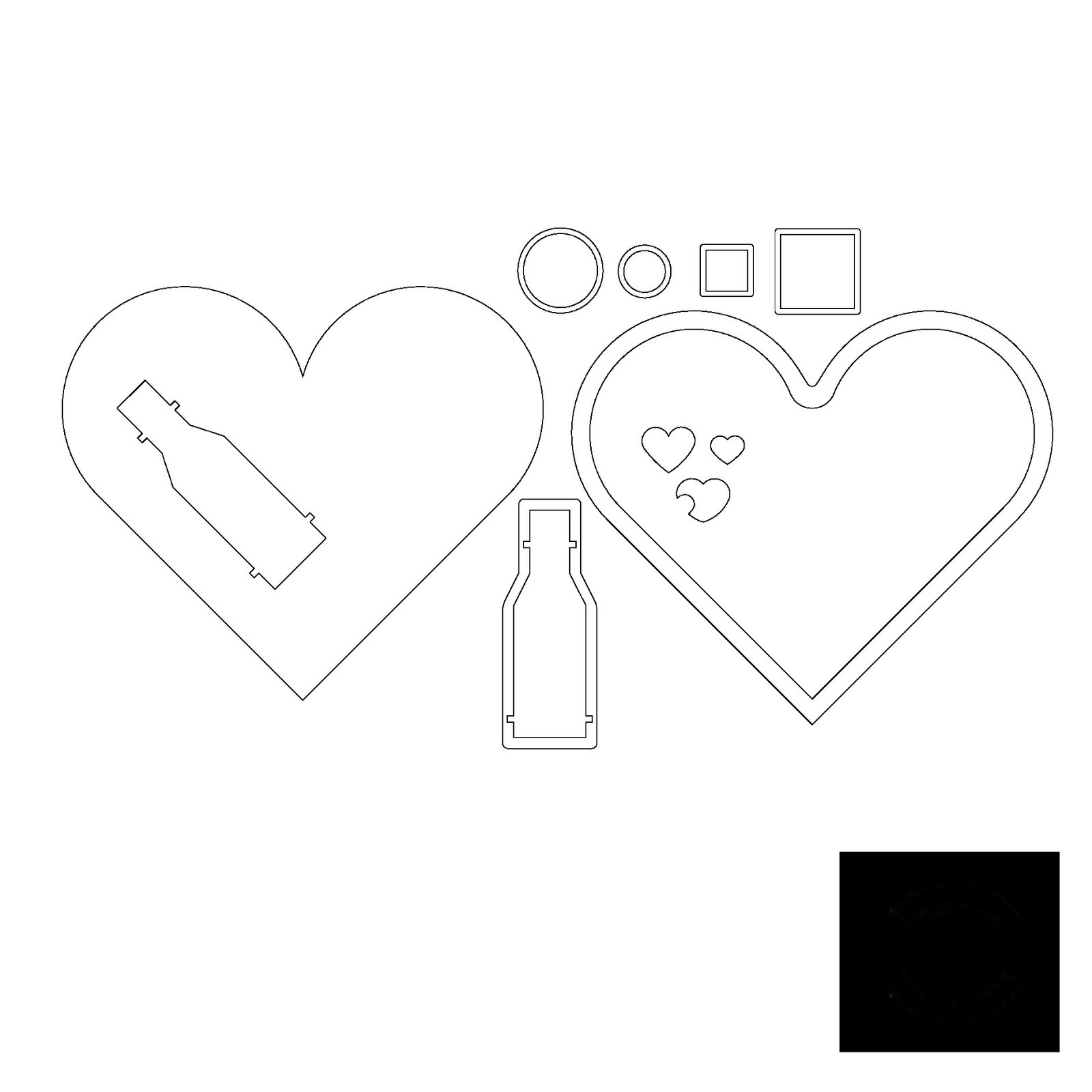 corazón sketch