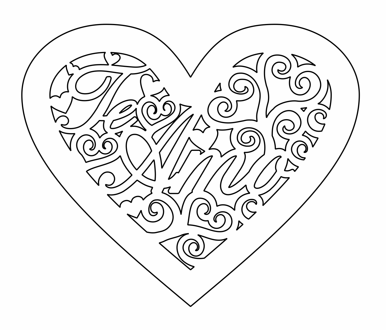 corazón te amo