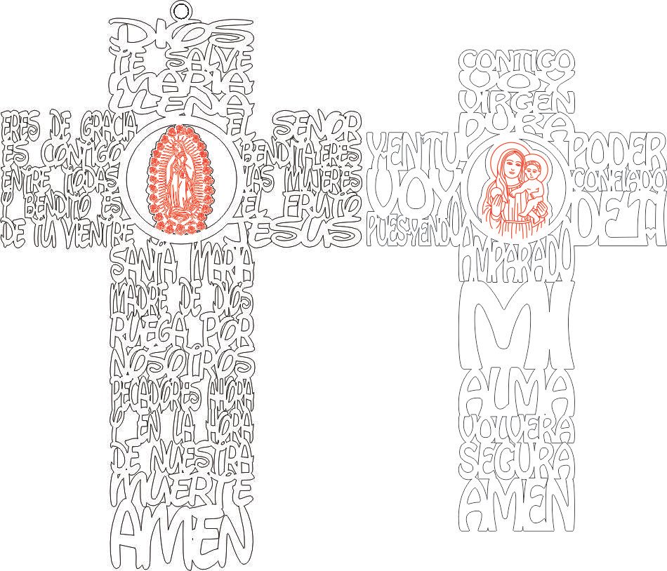 crucifijos virgen