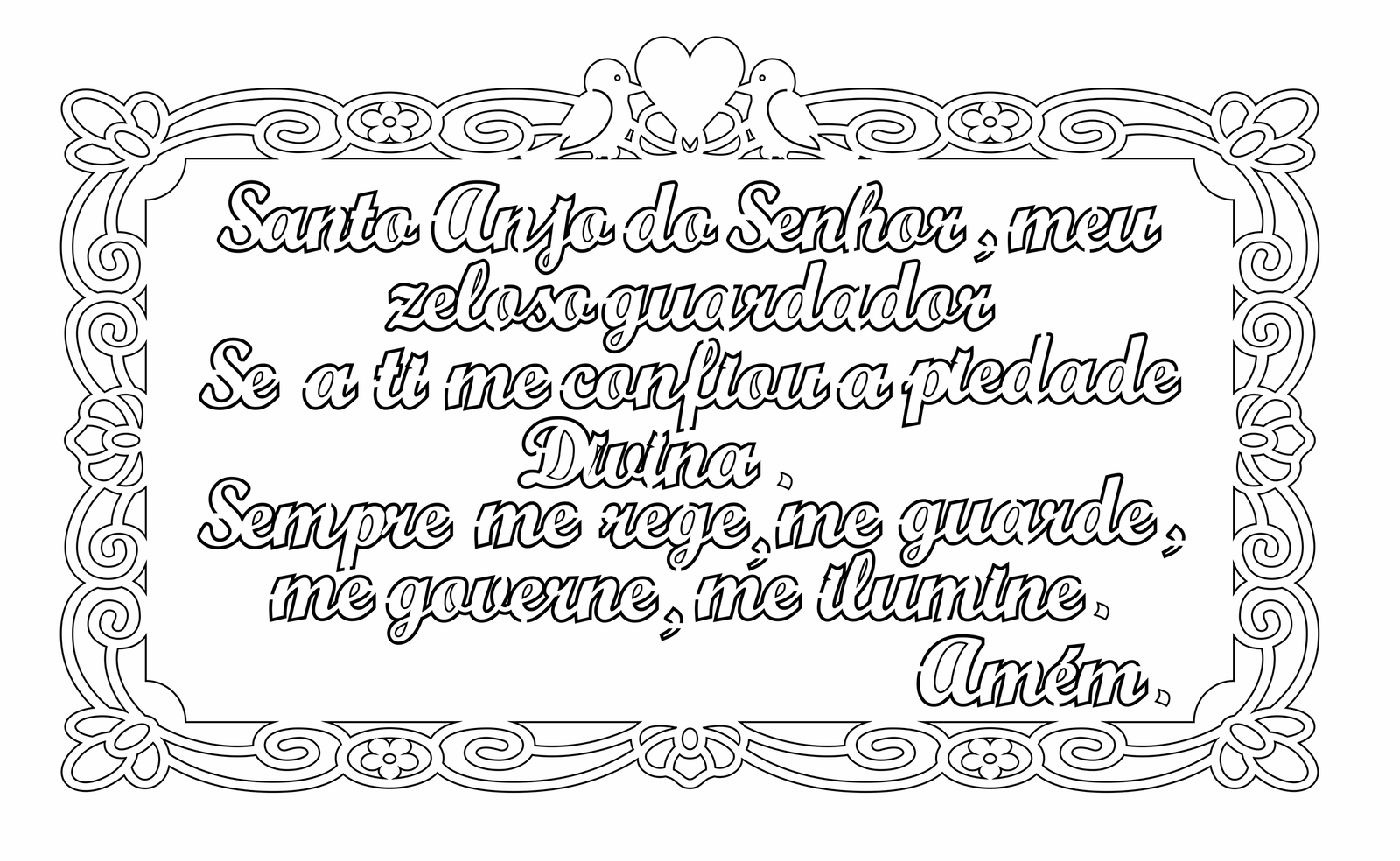 cuadro con oración