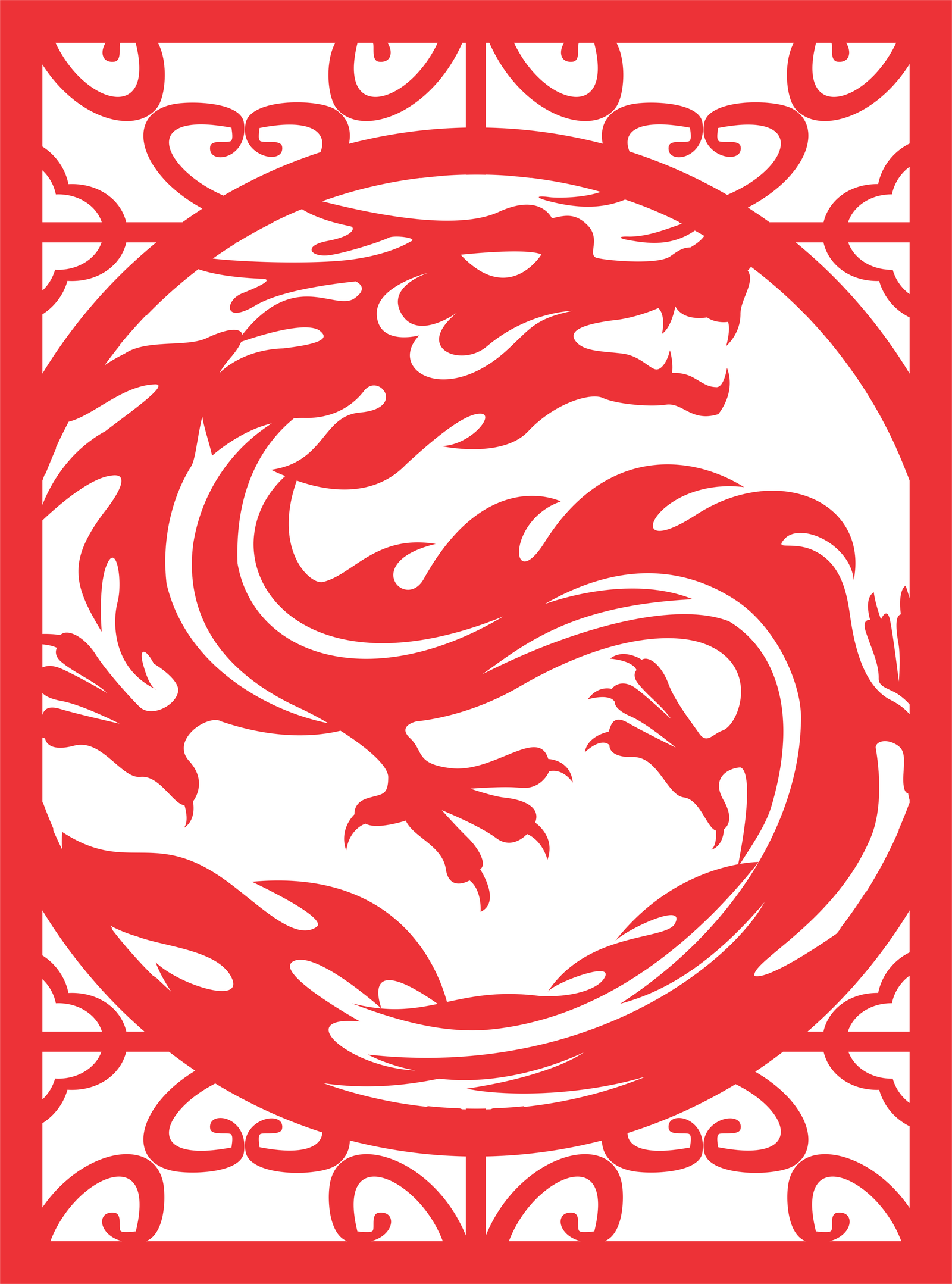 cuadro de dragón