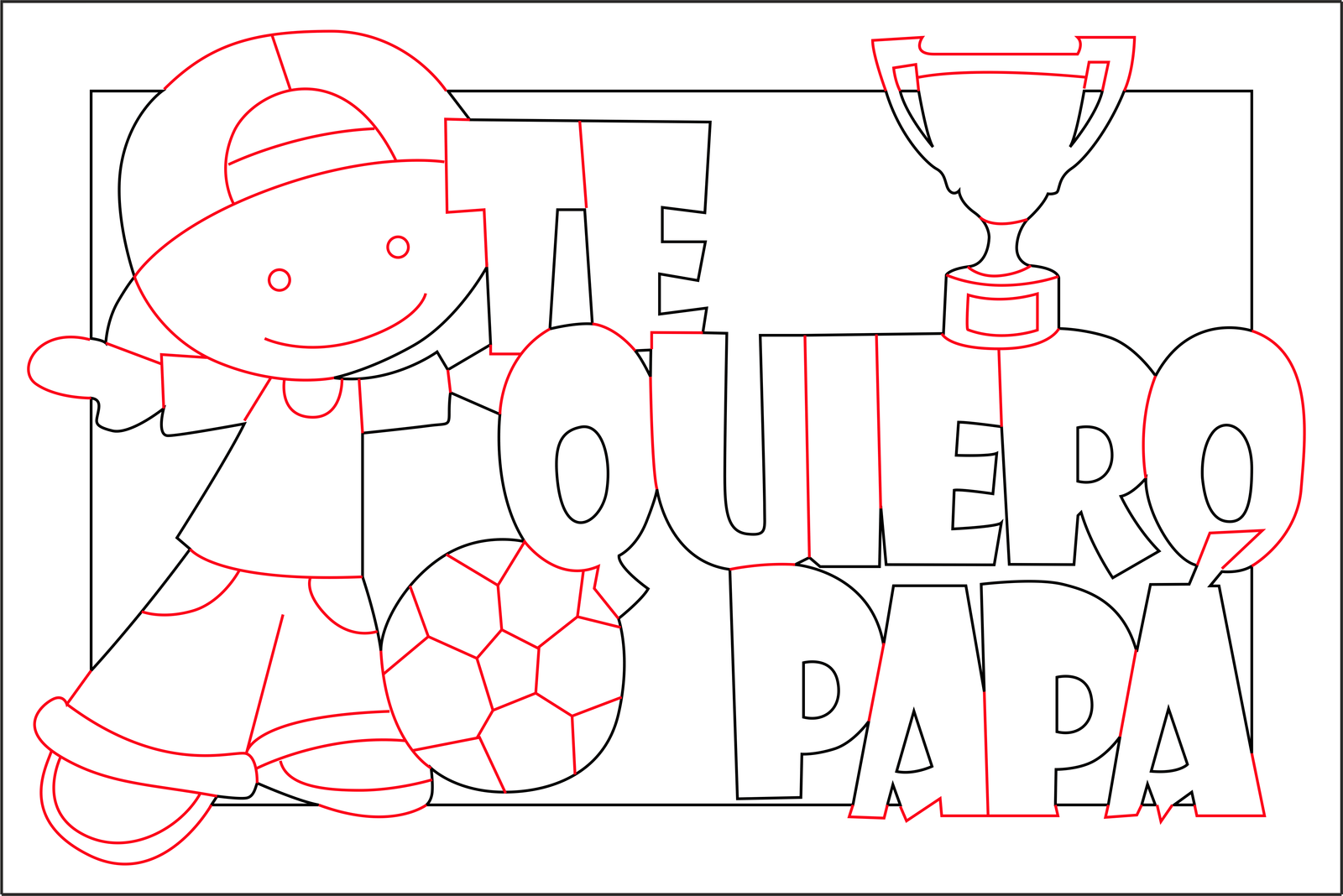 cuadro para papá fútbol