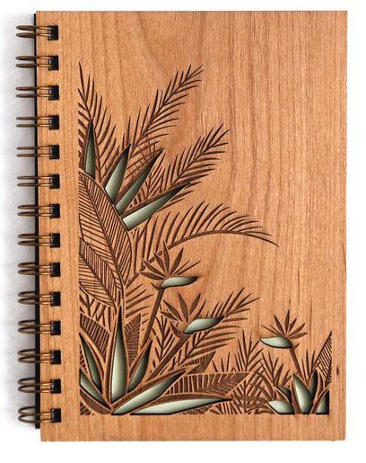 cubierta de libreta hojas
