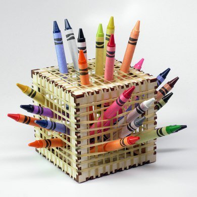 cubo para crayolas