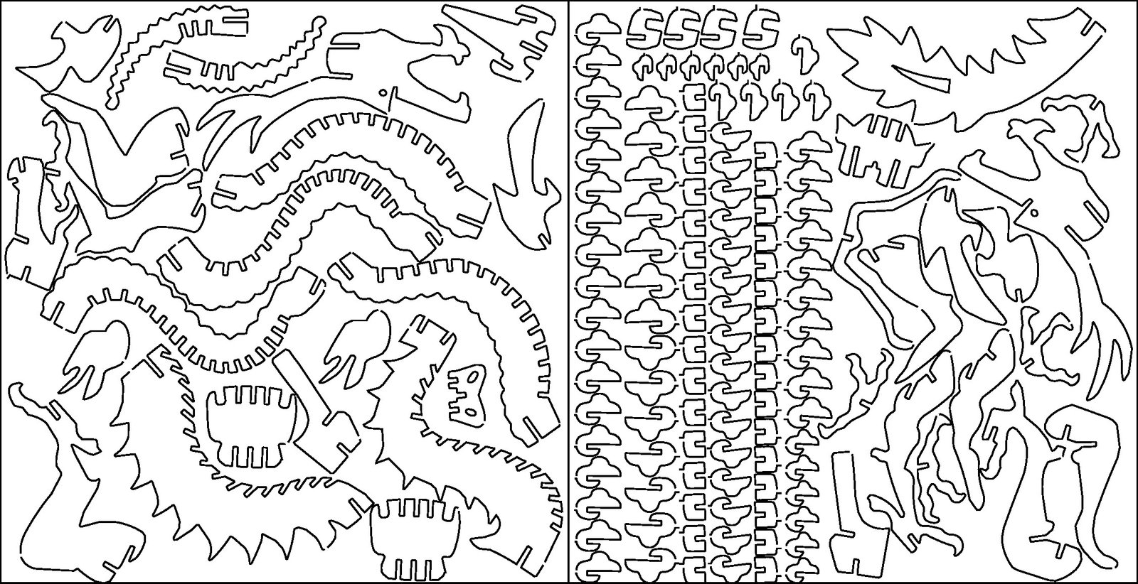 dragón armable