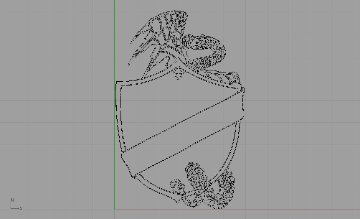 escudo de dragón