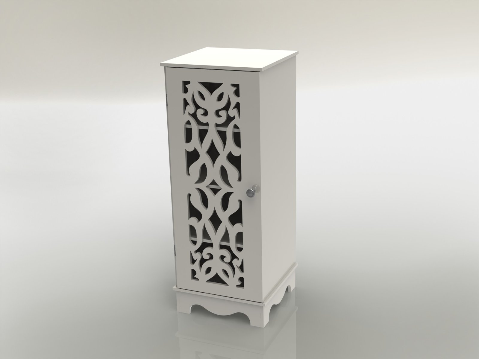 estante con puerta