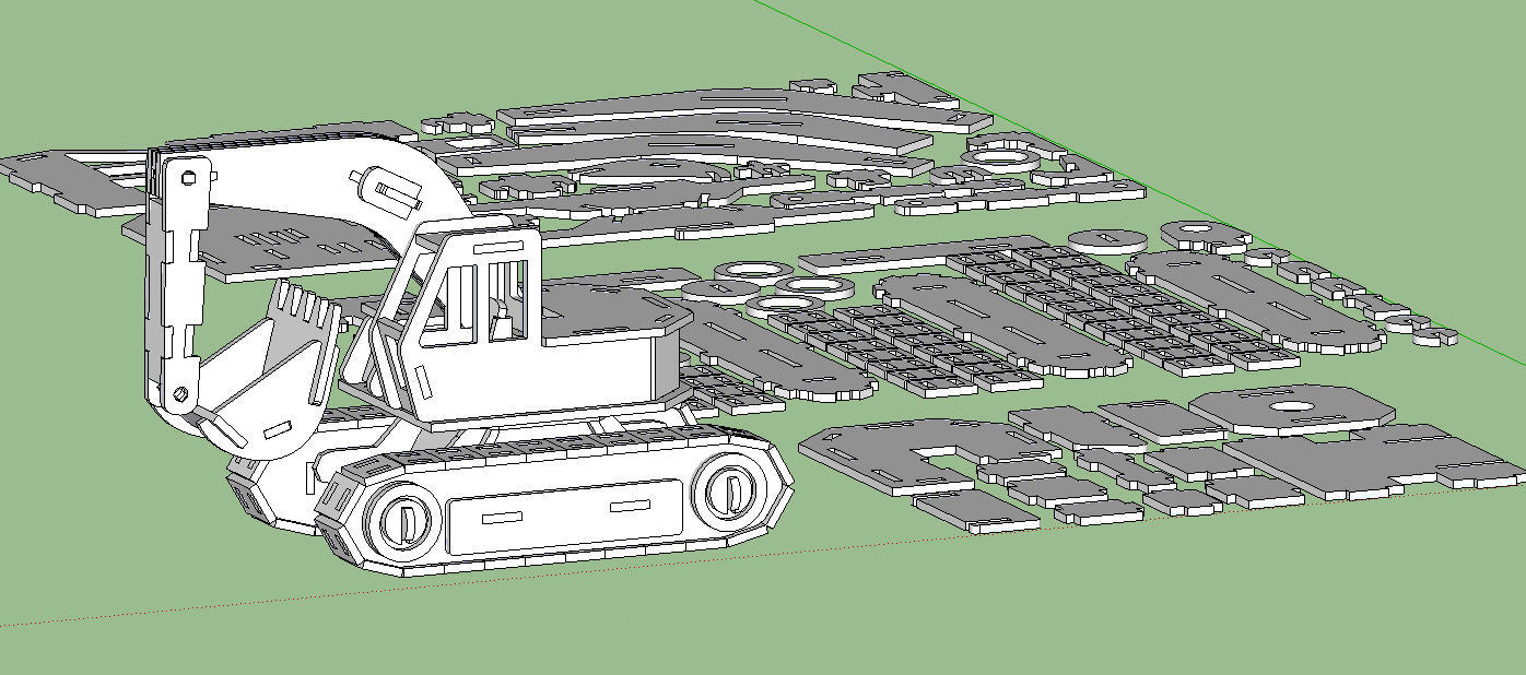 excavadora 3d