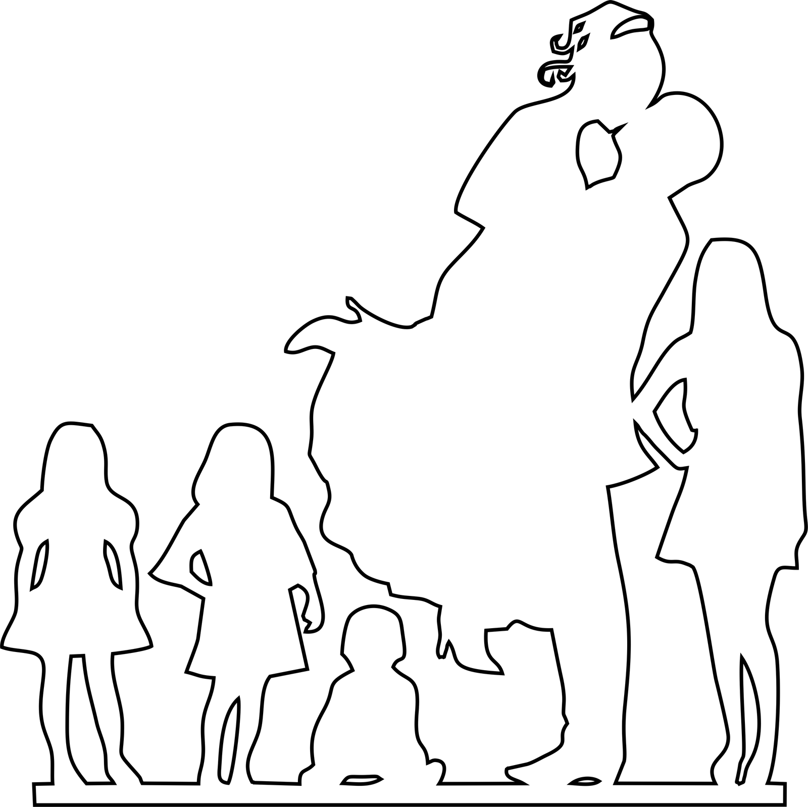 familia silueta
