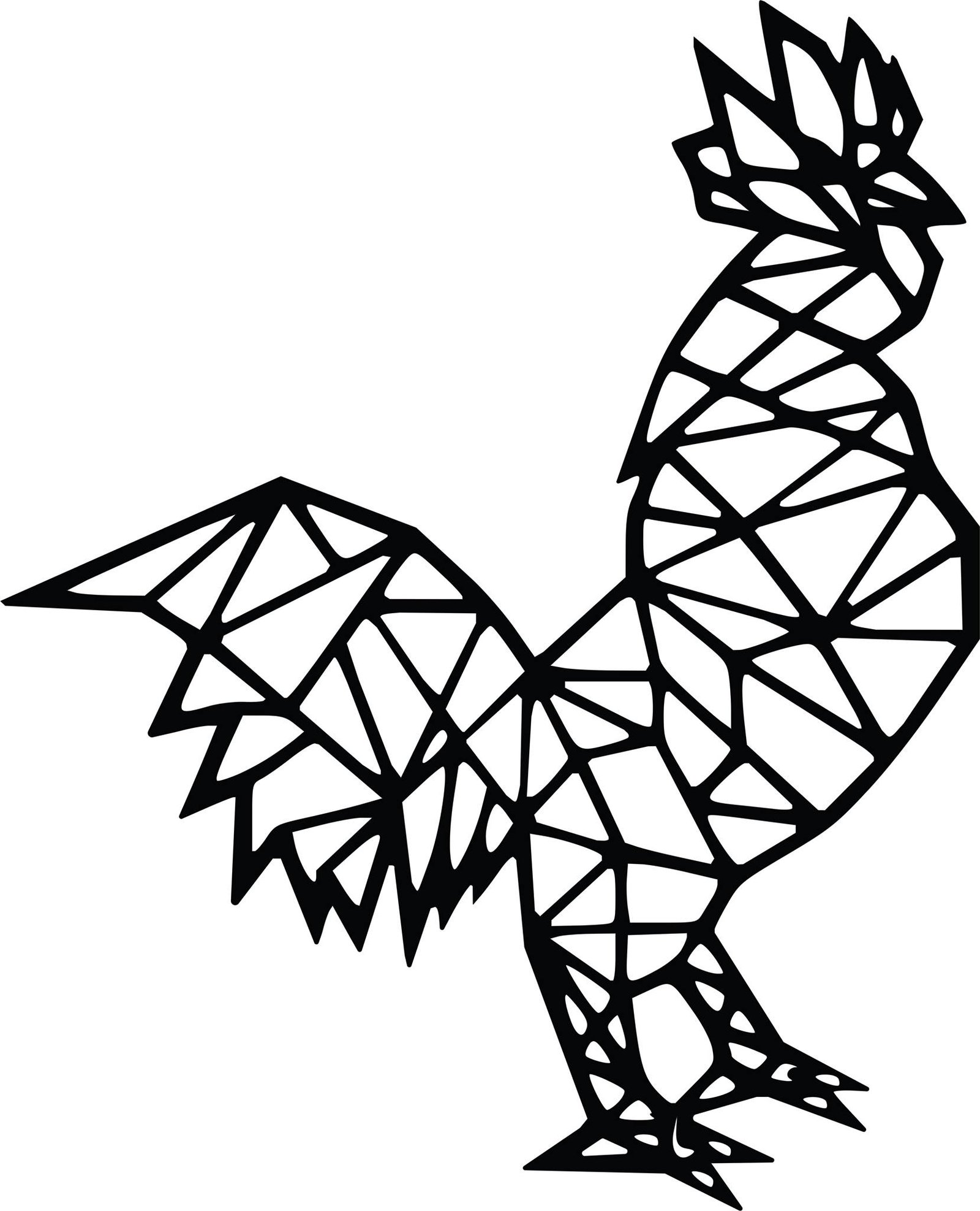 gallo geométrico