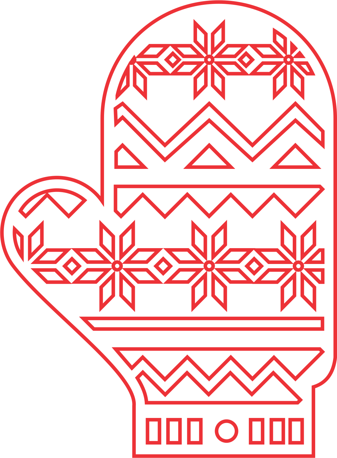 guante navideño