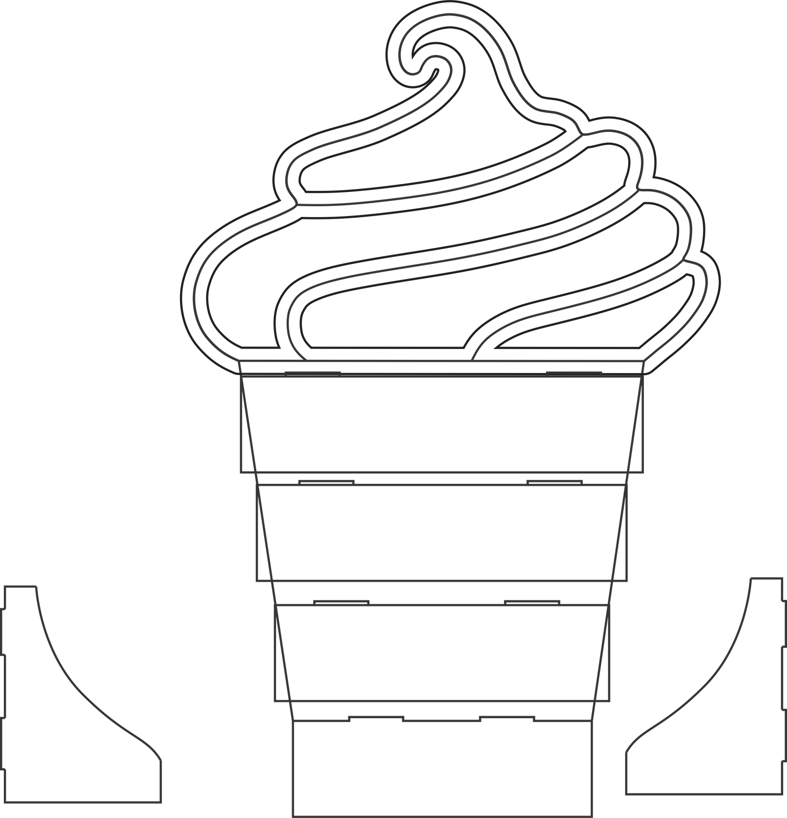 helado en cono