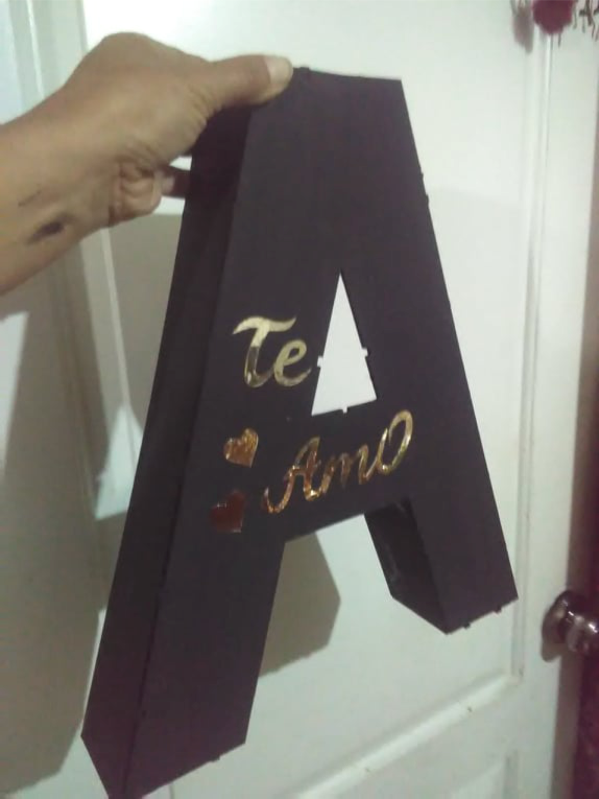 letra a en 3d
