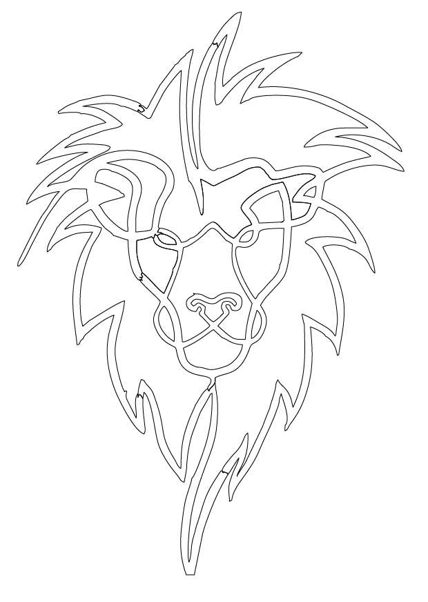 león de curvas