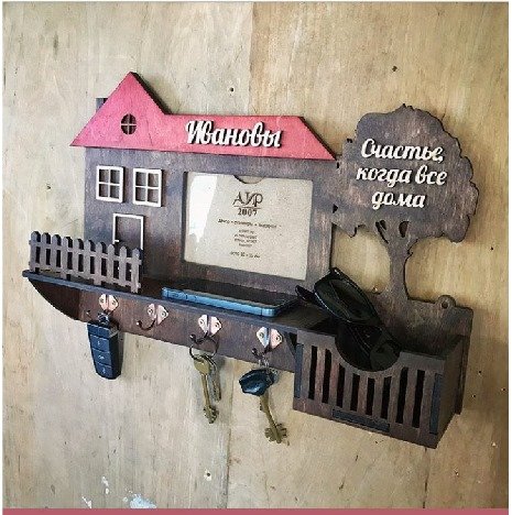 llavero de pared