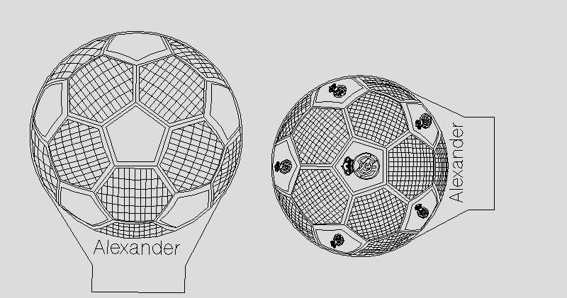 lámpara de acrílico balón