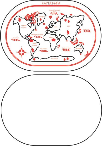 mapa con oceános