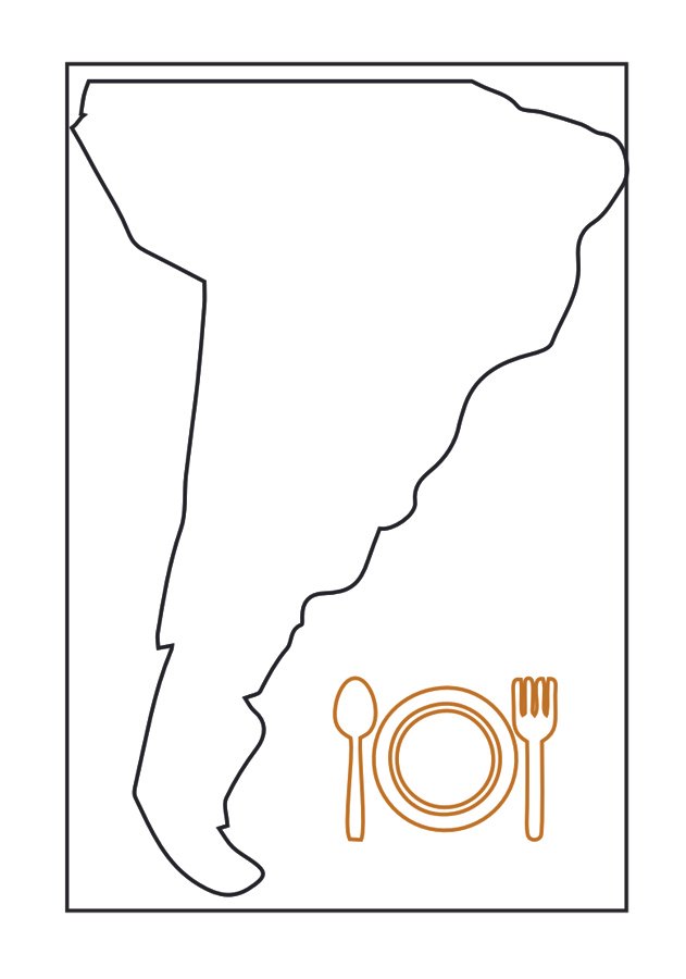 mapa de sudamérica