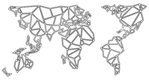 mapa geométrico