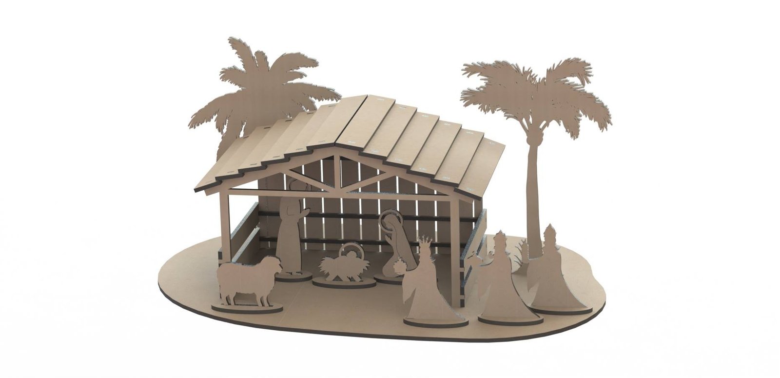 nacimiento con palmeras