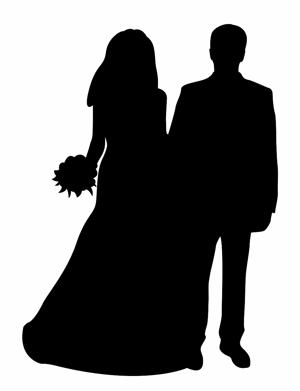 novios de frente