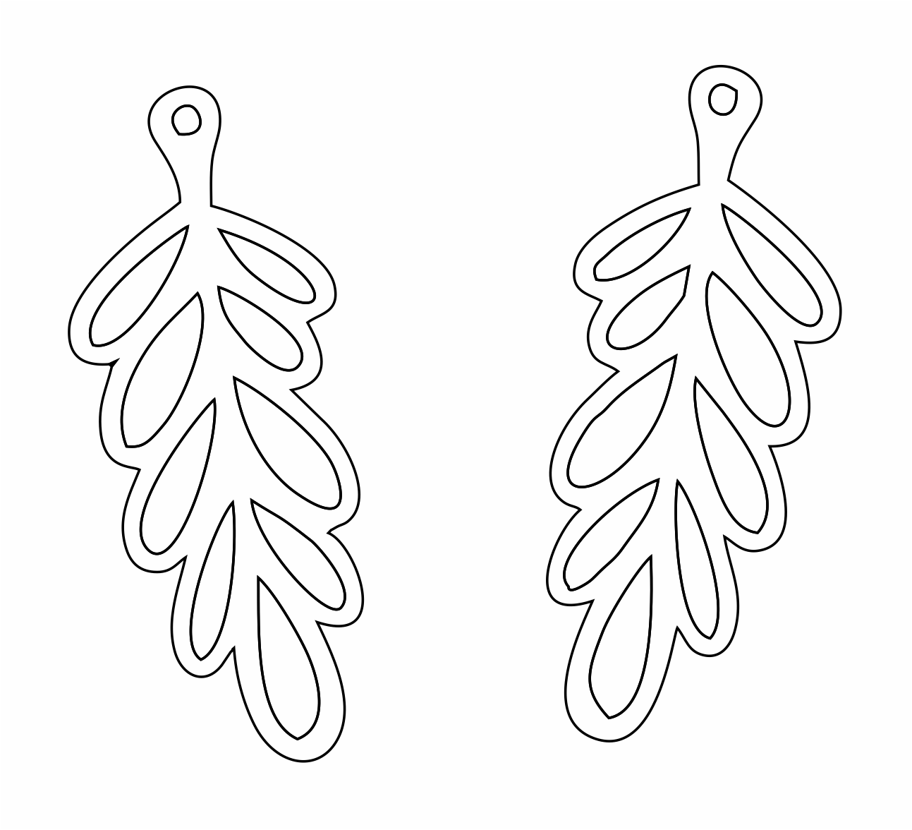 par de aretes 36
