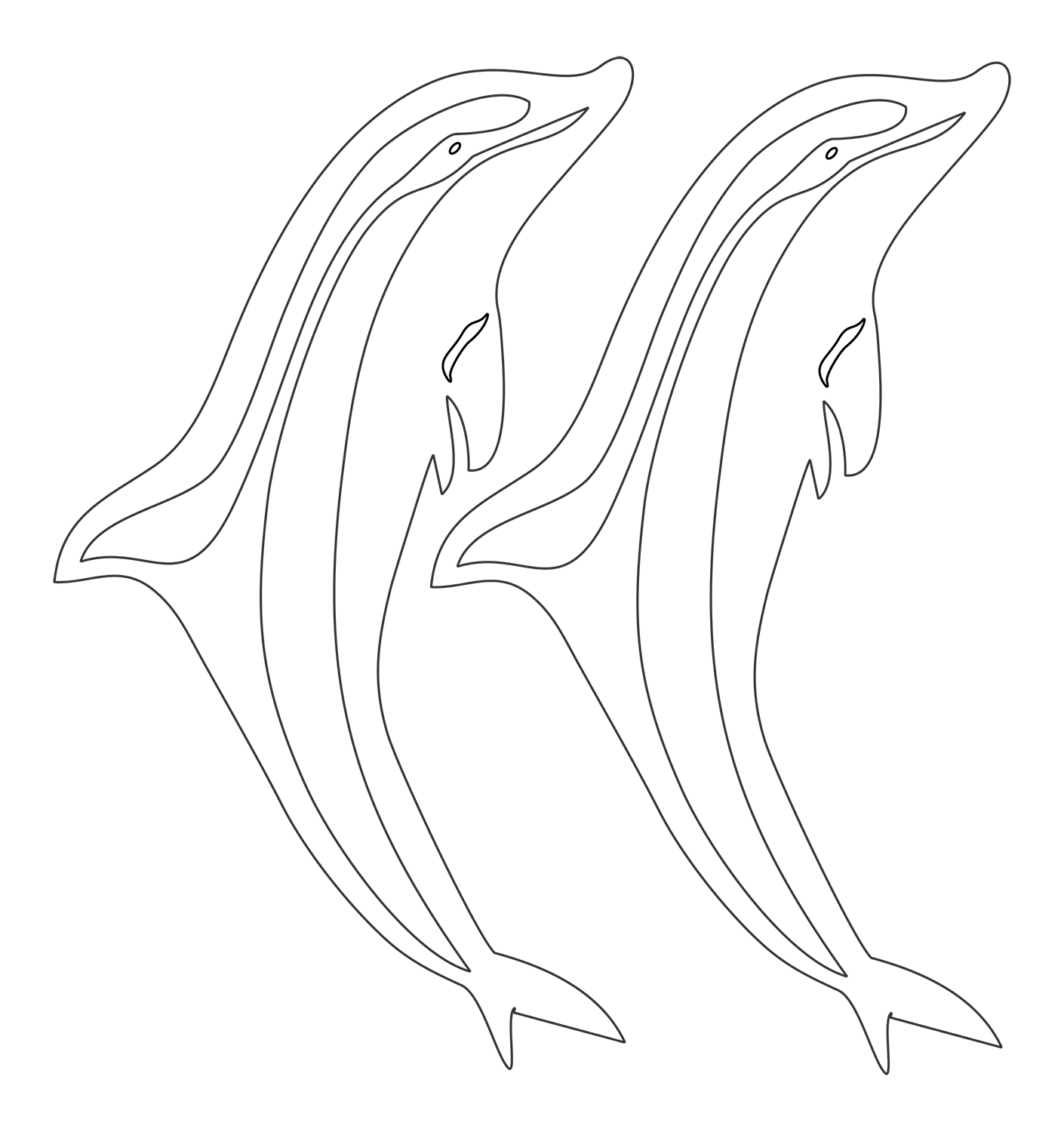 par de delfines