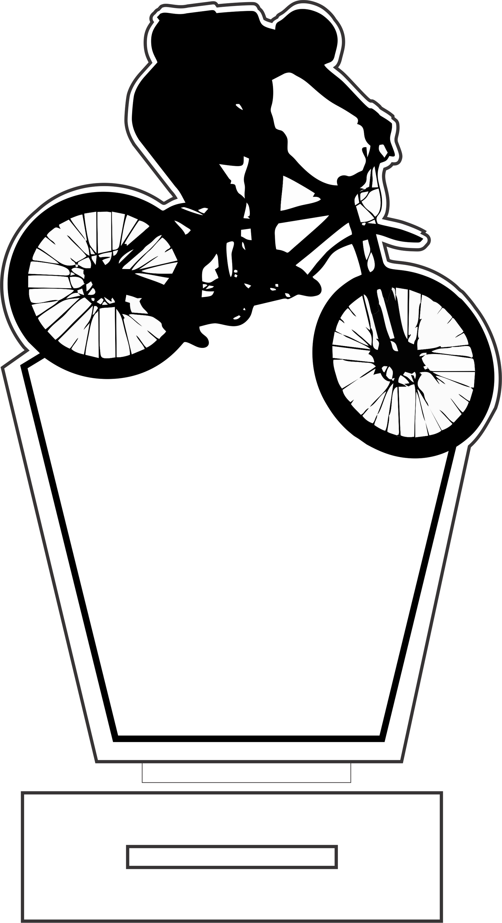 placa de ciclismo