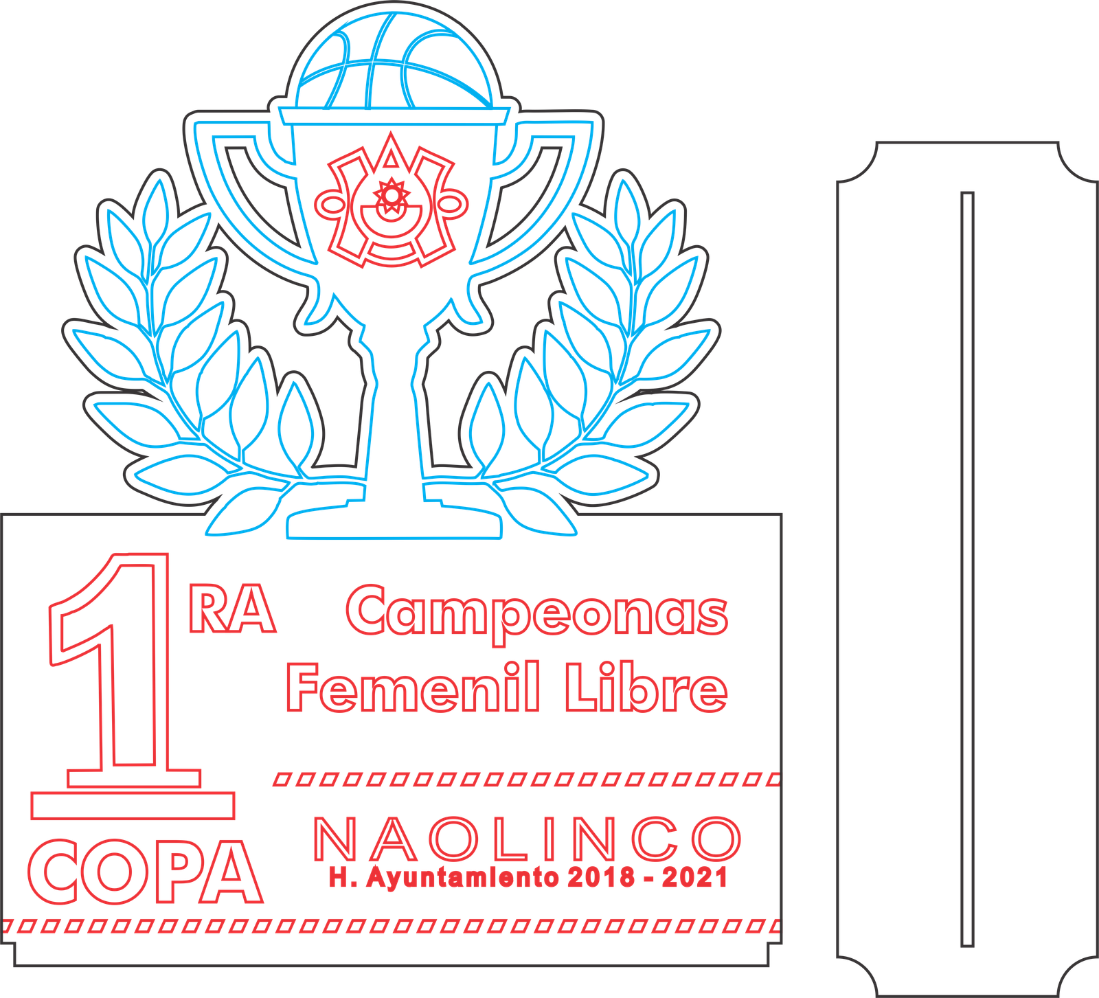 placa de trofeo