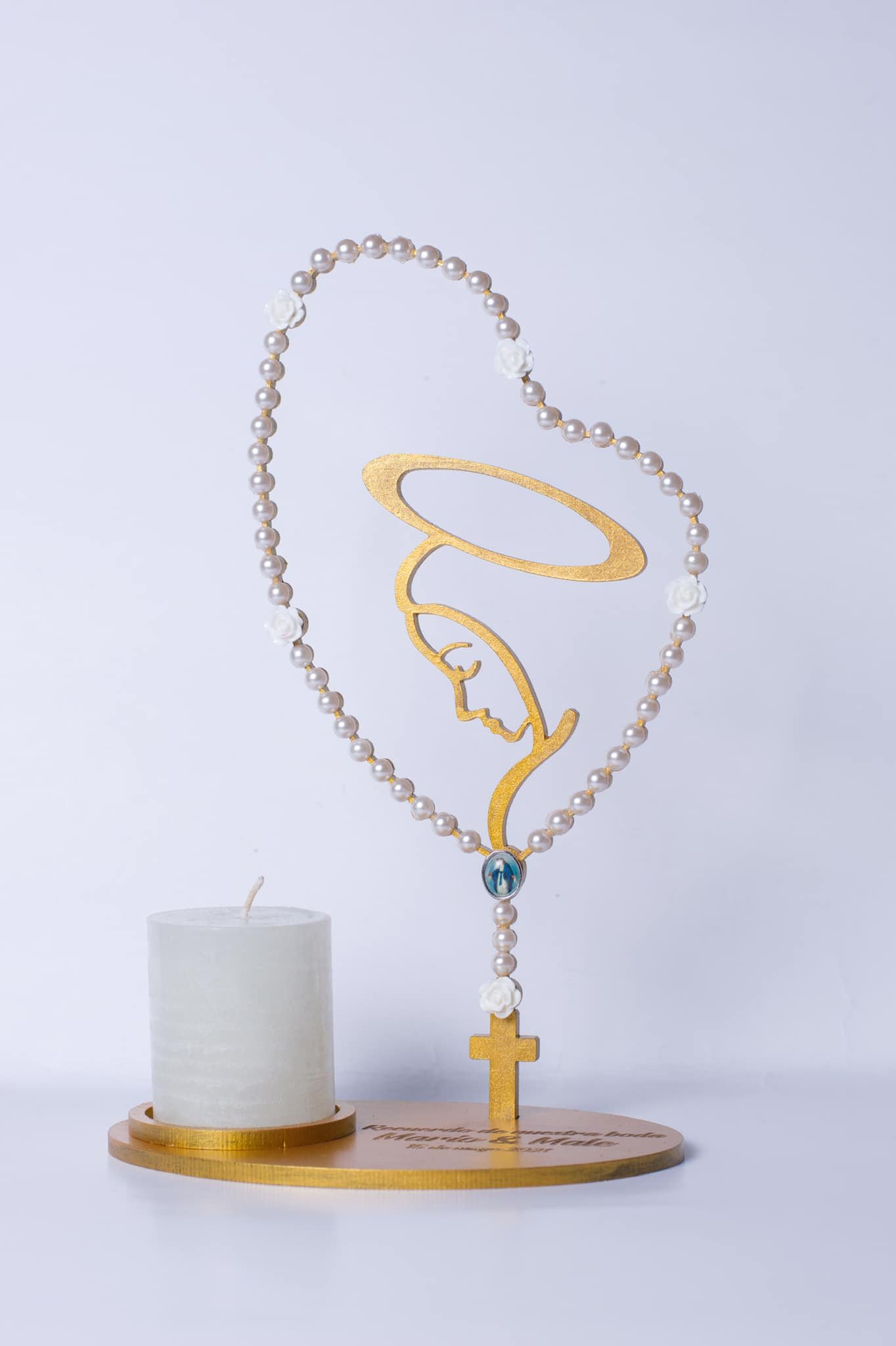 porta velas virgen
