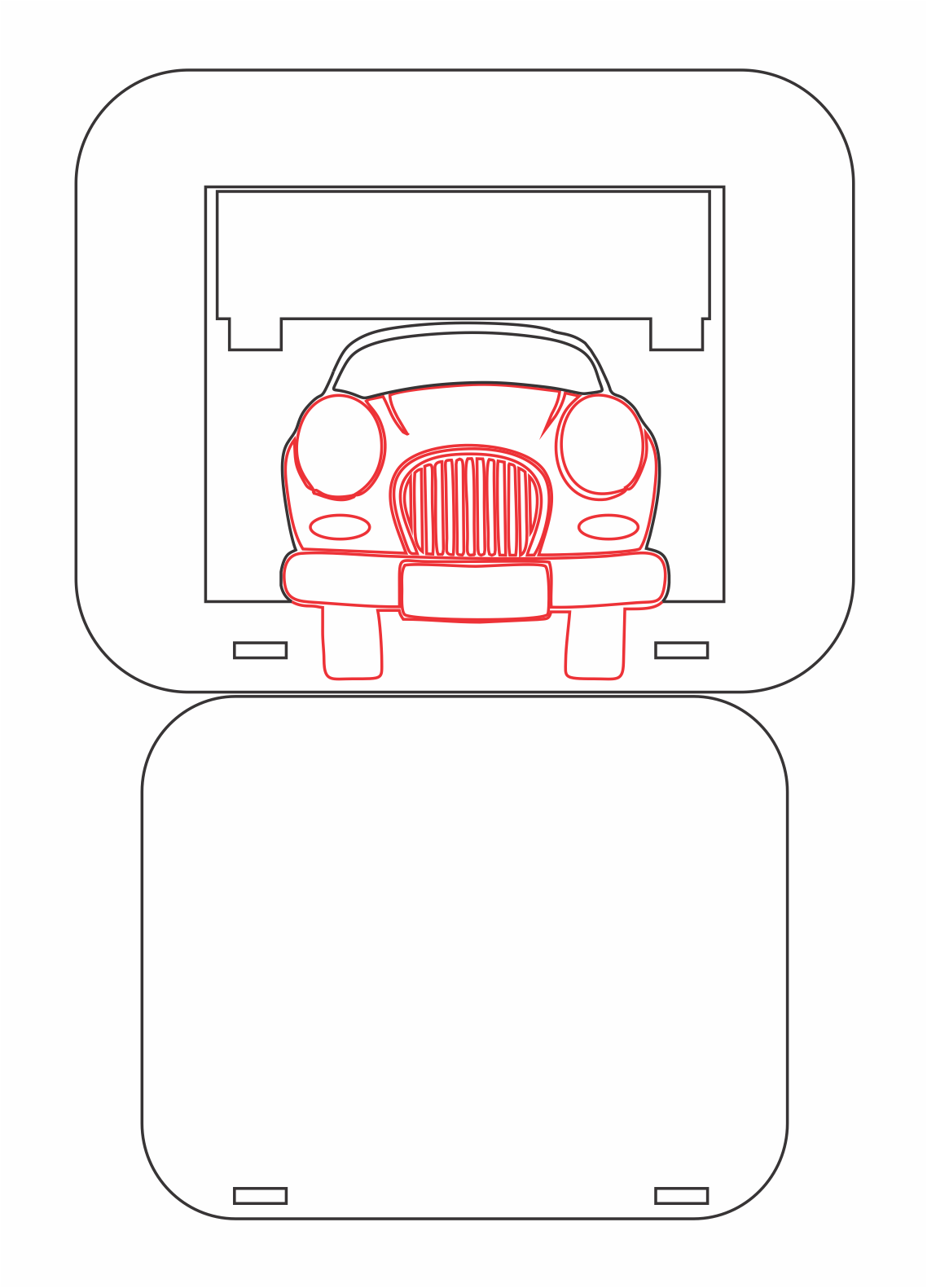 portarretrato coche