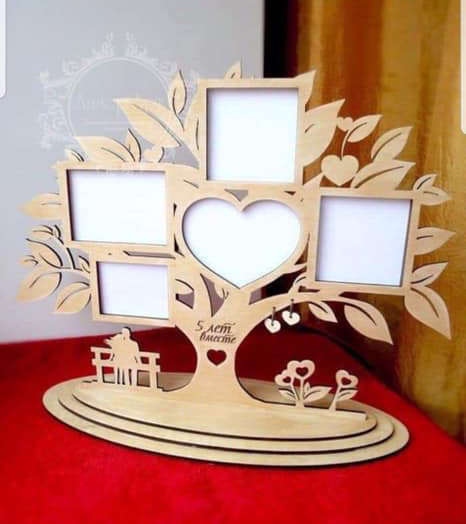 portarretrato árbol de corazón