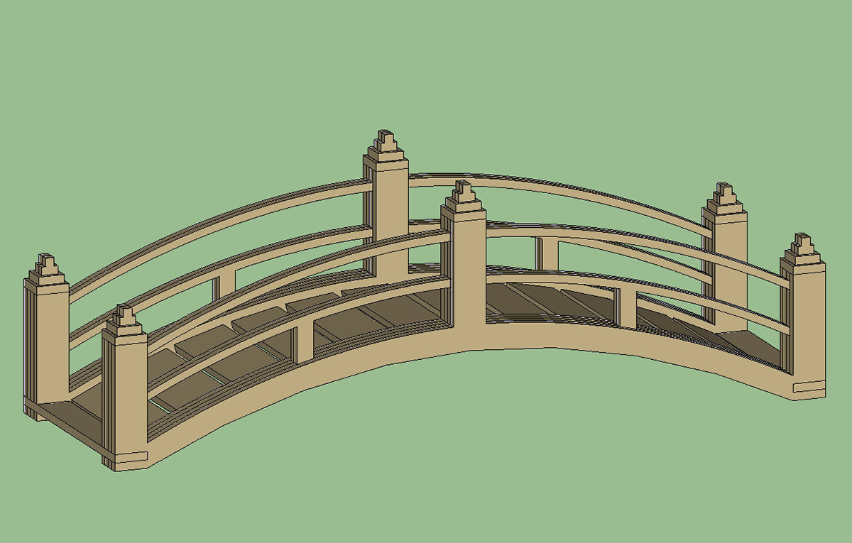 puente de jardín