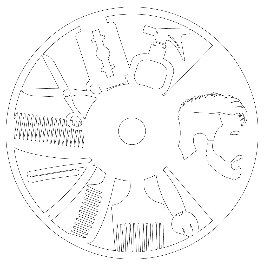 reloj barbería