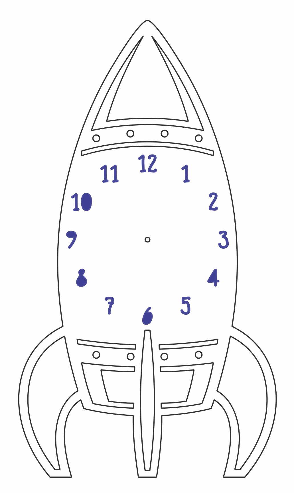 reloj de cohete