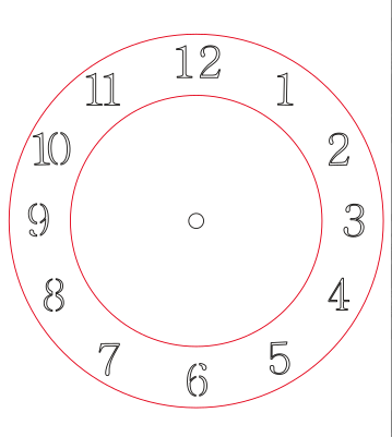 reloj de pared sencillo